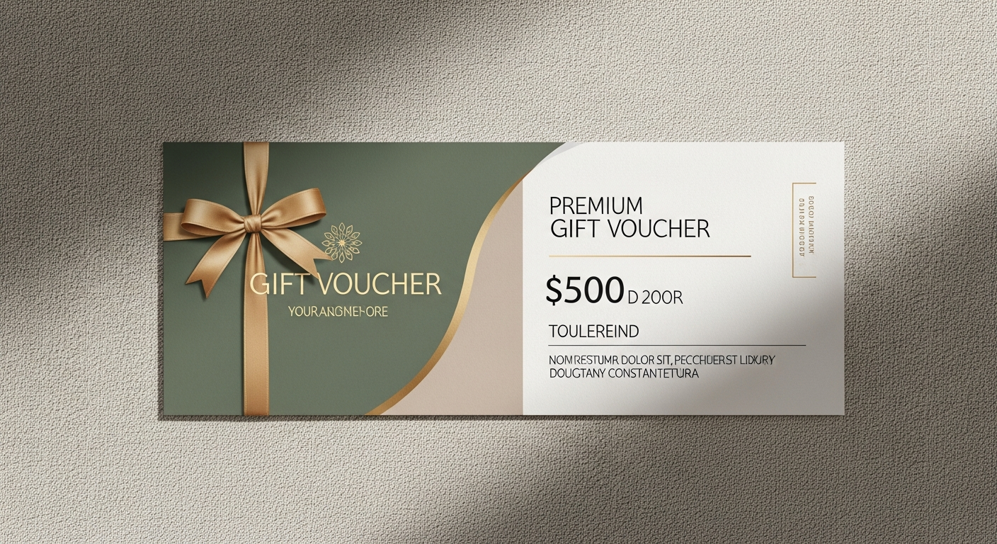 Elegant gift voucher